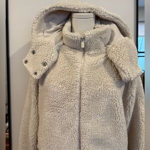 ALO Yoga Cream Faux Fur Jacket